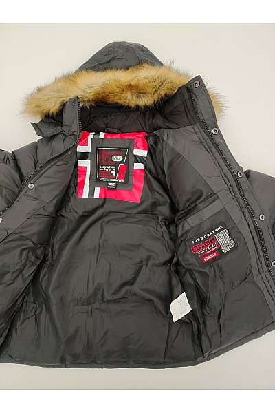 Geographical Norway Černá chlapecká outdoorová zimní bunda s kapucí | Geographical Norway | obrázek 10
