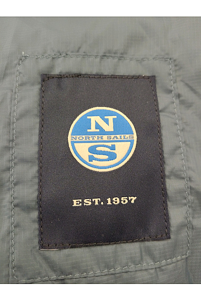 NORTH SAILS Modrá prošívaná přechodová bunda s kapucí se zipem Velikost M | NORTH SAILS | obrázek 7