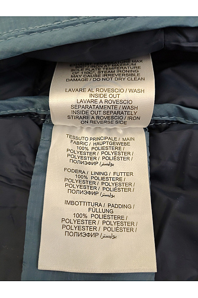 NORTH SAILS Modrá prošívaná přechodová bunda s kapucí se zipem Velikost M | NORTH SAILS | obrázek 9