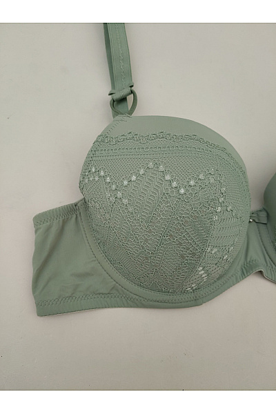 Lasca Dámská khaki krajková push up podprsenka s kosticemi Velikost EU 85B | Lasca | obrázek 3