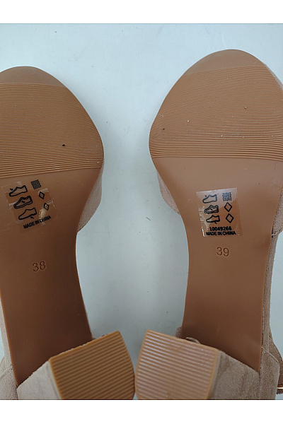 Béžové elegantní lodičky na vysokém podpatku s páskem Vel. EU 38, 39 | Unimoda | obrázek 8