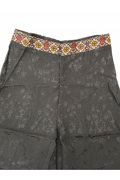 DESIGUAL Černé široké kalhoty Palazzo boho letní Velikost EU 36 | DESIGUAL | obrázek 4