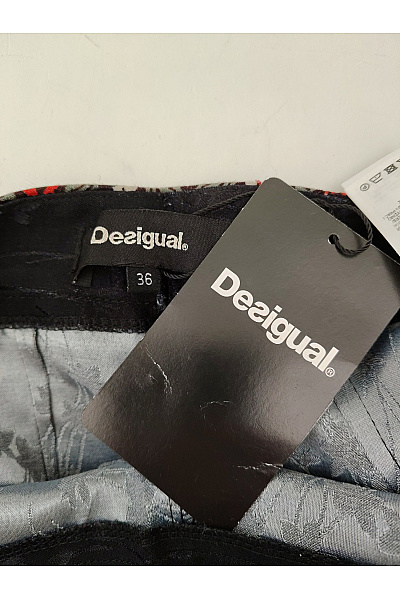 DESIGUAL Černé široké kalhoty Palazzo boho letní Velikost EU 36 | DESIGUAL | obrázek 6