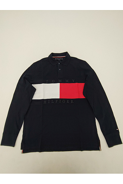TOMMY HILFIGER Pánské bavlněné tričko s dlouhým rukávem a límečkem Vel. S | TOMMY HILFIGER | obrázek 2
