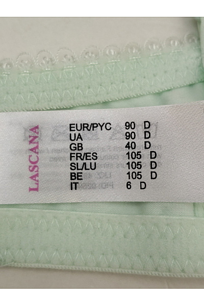 Lasca Zelená bavlněná krajková kosticová podprsenka s hladkými košíčky Vel. EU 90 D | Lasca | obrázek 9