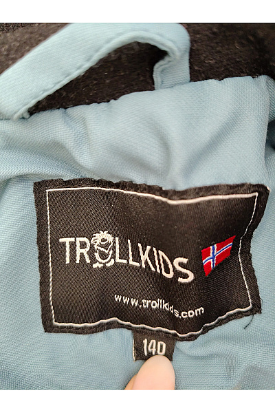 TROLLKIDS Chlapecká outdoorová bunda modro-černo-oranžová Vel. 140 | TROLLKIDS | obrázek 9