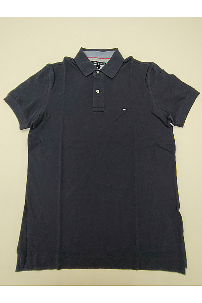 TOMMY HILFIGER Pánské bavlněné polo tričko s krátkým rukávem černé Vel. L | TOMMY HILFIGER | obrázek 2