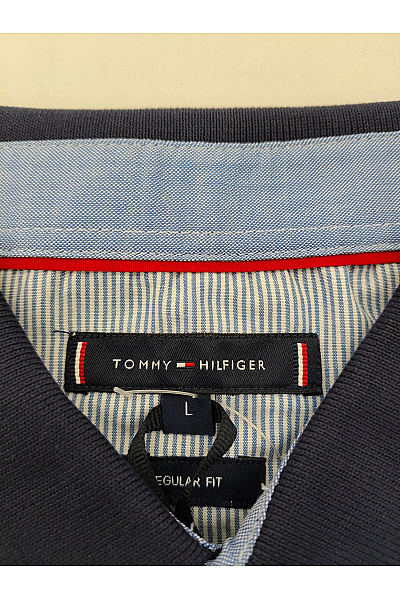 TOMMY HILFIGER Pánské bavlněné polo tričko s krátkým rukávem černé Vel. L | TOMMY HILFIGER | obrázek 6