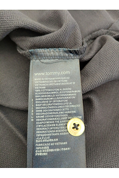 TOMMY HILFIGER Pánské bavlněné polo tričko s krátkým rukávem černé Vel. L | TOMMY HILFIGER | obrázek 7
