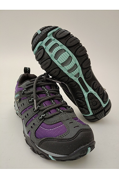 MERRELL Fialové dámské outdoorové boty gore-tex šněrovací turistické Velikost 40 | MERRELL | obrázek 3
