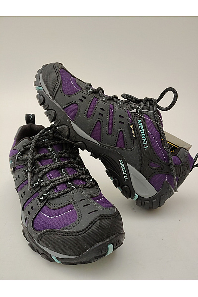 MERRELL Fialové dámské outdoorové boty gore-tex šněrovací turistické Velikost 40 | MERRELL | obrázek 4