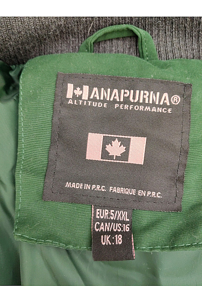 ANAPURNA Zelená prošívaná zimní bunda s kapucí Vel. EU 5/XXL | ANAPURNA | obrázek 8
