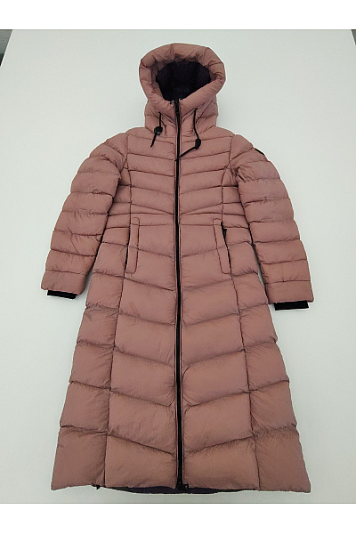 Canadian-peak Růžová dlouhá prošívaná zimní bunda s kapucí Vel. L | canadian-peak | obrázek 2