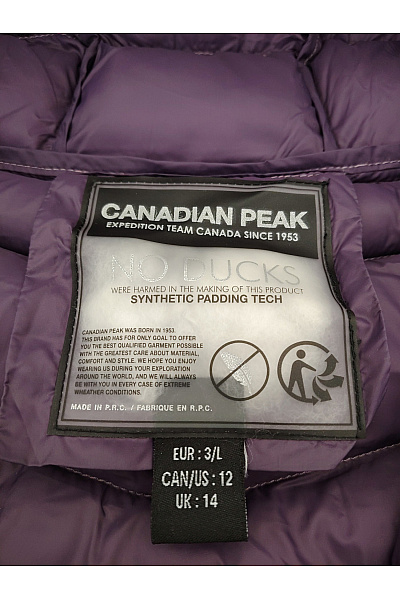 Canadian-peak Růžová dlouhá prošívaná zimní bunda s kapucí Vel. L | canadian-peak | obrázek 8