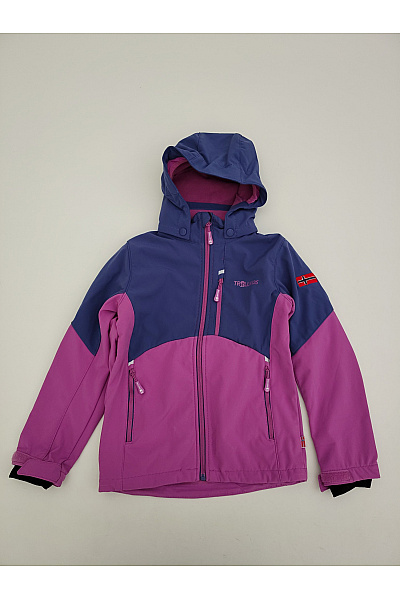 TROLLKIDS Dívčí softshellová outdoor bunda fialová Velikost 140 | TROLLKIDS | obrázek 2