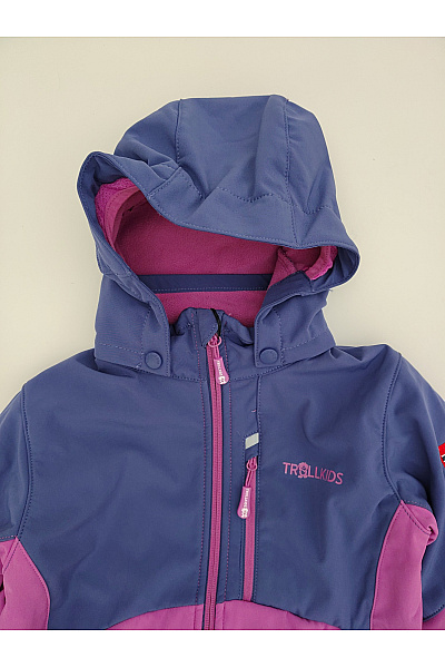 TROLLKIDS Dívčí softshellová outdoor bunda fialová Velikost 140 | TROLLKIDS | obrázek 5