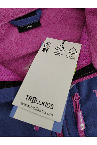 TROLLKIDS Dívčí softshellová outdoor bunda fialová Velikost 140 | TROLLKIDS | obrázek 7