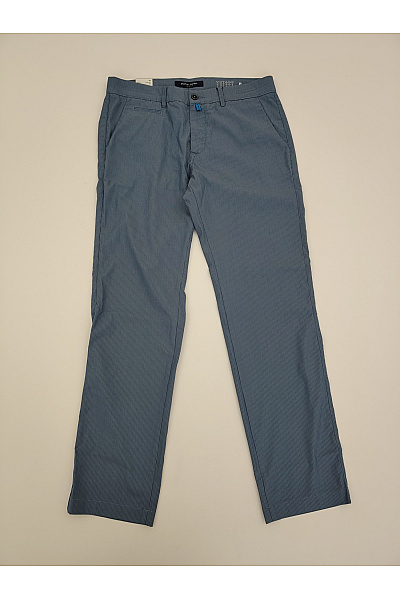 PIERRE CARDIN Pánské bavlněné chinos kalhoty modré rovné | PIERRE CARDIN | obrázek 2