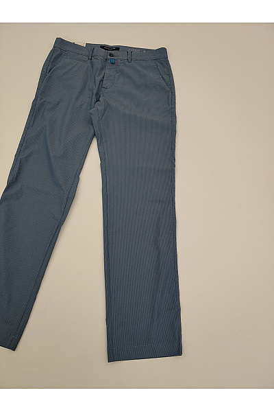 PIERRE CARDIN Pánské bavlněné chinos kalhoty modré rovné | PIERRE CARDIN | obrázek 3