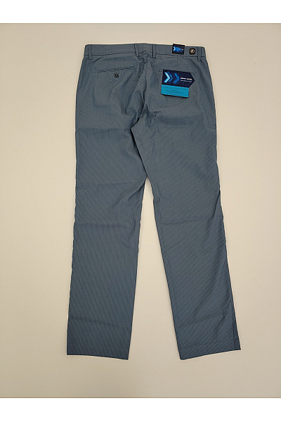 PIERRE CARDIN Pánské bavlněné chinos kalhoty modré rovné | PIERRE CARDIN | obrázek 9