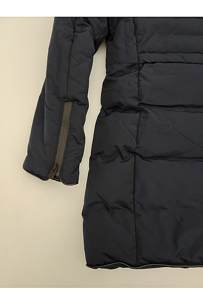 Geographical Norway Modrá prošívaná zimní bunda s kapucí a kožešinou Velikost US 14Y | Geographical Norway | obrázek 7