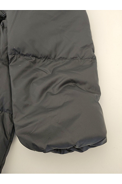 4F Pánská černá prošívaná zimní puffer bunda s kapucí Vel. M | 4F  | obrázek 2