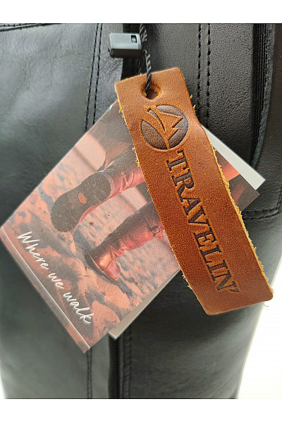 TRAVELIN Dámské černé kozačky na zip s vysokou podrážkou Velikost EU 40 | TRAVELIN | obrázek 12