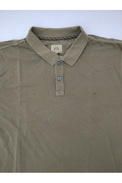 Camel active Pánské khaki bavlněné polo tričko s krátkým rukávem basic Velikost EU 3XL | camel active | obrázek 3