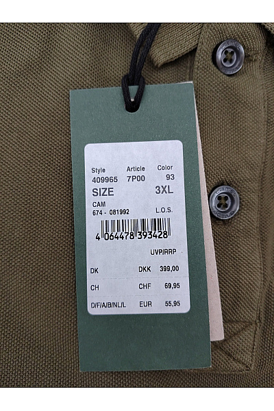 Camel active Pánské khaki bavlněné polo tričko s krátkým rukávem basic Velikost EU 3XL | camel active | obrázek 8