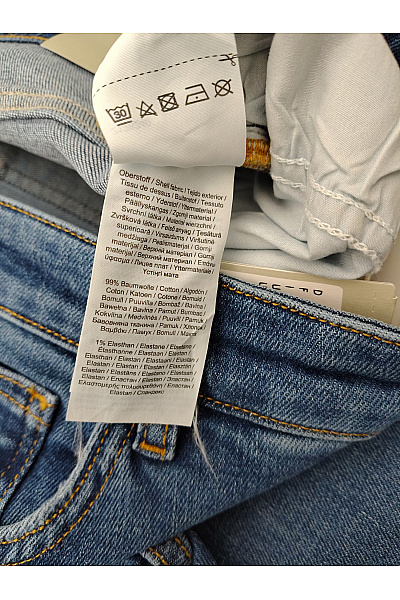 COMMA Dámské modré bavlněné džíny mom fit s vysokým pasem a ohrnutými nohavicemi | COMMA | obrázek 6