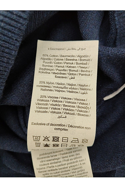 JACK & JONES Pánský bavlněný pulovr basic modrý Vel. XL | JACK & JONES | obrázek 5
