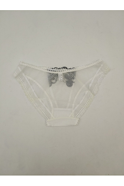 Kamea lingerie Bílé krajkové kalhotky s černou výšivkou luxusní Velikost EU 38 | kamea lingerie | obrázek 6