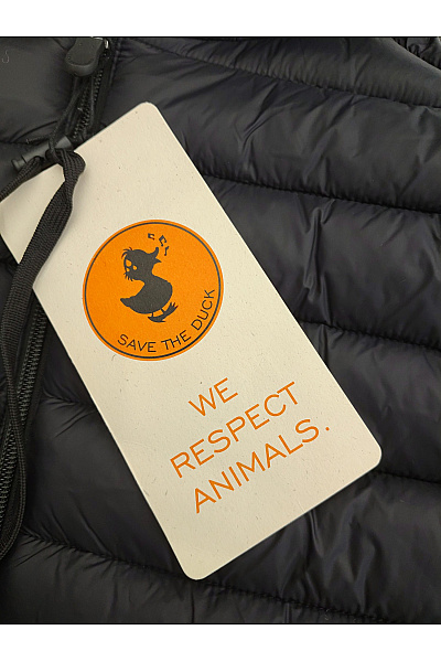 SAVE THE DUCK Pánská khaki bunda s kapucí a zipem oboustranná Vel. M | SAVE THE DUCK | obrázek 9