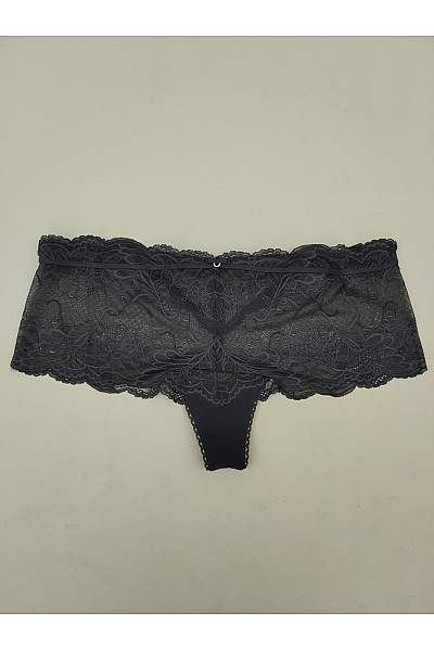 Lasca Černé luxusní krajkové kalhotky tanga Vel. EU 48/50 | Lasca | obrázek 2