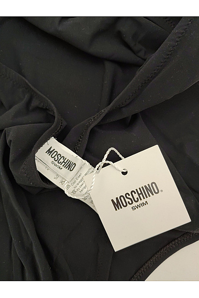 MOSCHINO Černé jednodílné plavky bez ramínek vyztužené Velikost EU 75 | MOSCHINO | obrázek 8