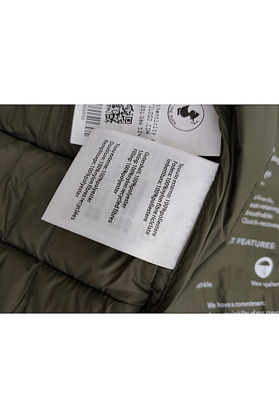SAVE THE DUCK Pánská prošívaná khaki bunda s kapucí Velikost L | SAVE THE DUCK | obrázek 6