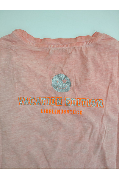 Bio cotton Růžové bavlněné tričko s krátkým rukávem a nápisem Velikost S | bio cotton | obrázek 6