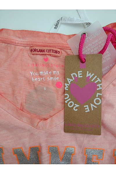 Bio cotton Růžové bavlněné tričko s krátkým rukávem a nápisem Velikost S | bio cotton | obrázek 8