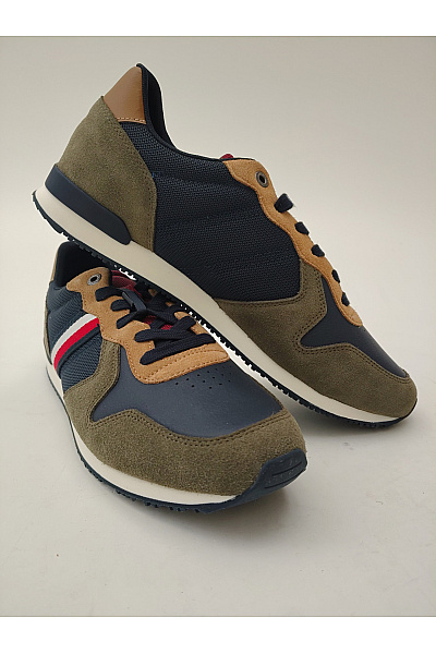TOMMY HILFIGER Pánské tenisky Runner Evo Colorama Mix Khaki | TOMMY HILFIGER | obrázek 5