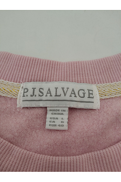 P.J.SALVAGE Růžová dámská mikina s dlouhým rukávem a potiskem Vel. 40 | P.J.SALVAGE | obrázek 5