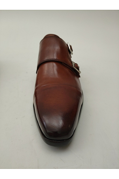 Melvin&Hamilton Pánské kožené hnědé polobotky s přezkou elegantní společenské Vel. EU 44 | Melvin&Hamilton | obrázek 6