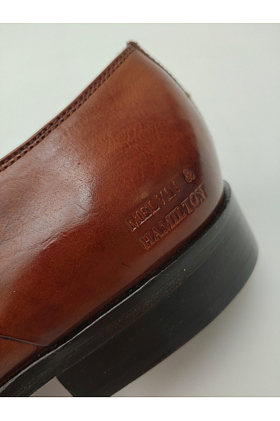 Melvin&Hamilton Pánské kožené hnědé polobotky s přezkou elegantní společenské Vel. EU 44 | Melvin&Hamilton | obrázek 8