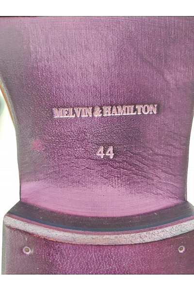 Melvin&Hamilton Pánské kožené hnědé polobotky s přezkou elegantní společenské Vel. EU 44 | Melvin&Hamilton | obrázek 10