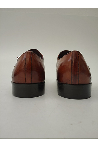 Melvin&Hamilton Pánské kožené hnědé polobotky s přezkou elegantní společenské Vel. EU 44 | Melvin&Hamilton | obrázek 11