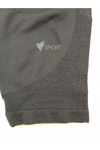Controlbody Černé sportovní fitness legínové kraťasy pod kolena Velikost L/XL | controlbody | obrázek 3