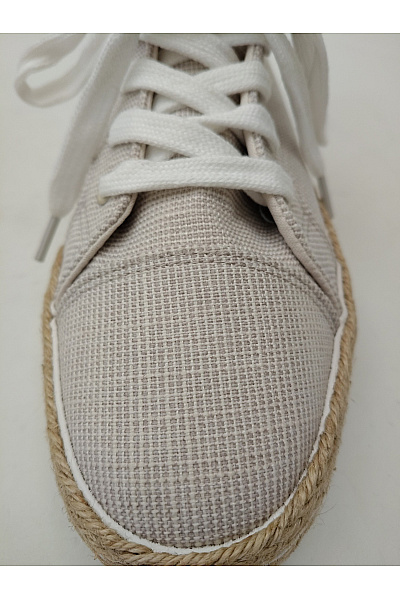 Kimberfeel Béžové dámské espadrilky na platformě šněrovací letní volnočasové Vel. EU 39 | Kimberfeel | obrázek 7