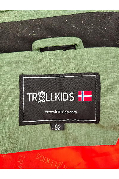 TROLLKIDS Dětská khaki outdoorová zimní bunda Velikost 92 | TROLLKIDS | obrázek 9