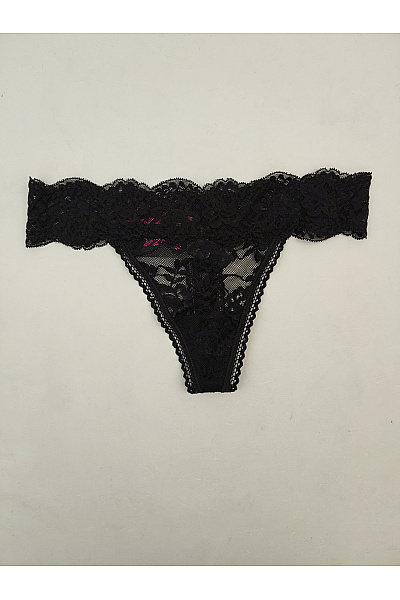 La Senza Černé dámské krajkové tanga luxusní Velikost XS/TP | La Senza | obrázek 2