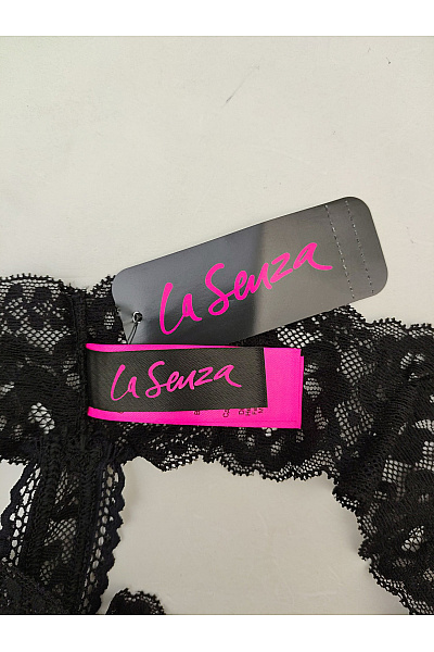 La Senza Černé dámské krajkové tanga luxusní Velikost XS/TP | La Senza | obrázek 6