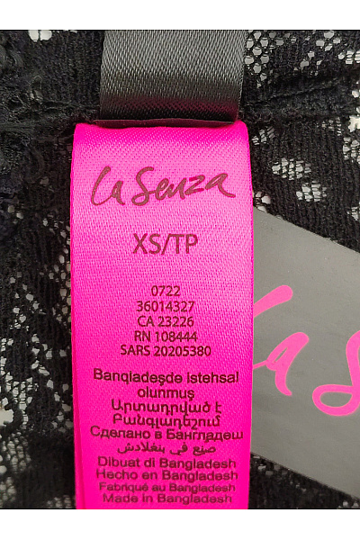 La Senza Černé dámské krajkové tanga luxusní Velikost XS/TP | La Senza | obrázek 8